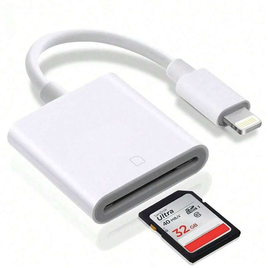 Lightning to SD Card Camera Reader מצלמה דיגיטלית קורא כרטיסי SD עבור