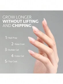 7.5ml ABS Builder Gel, #02 Packaged In A Single Black Plastic Bottle, Features A Professional Formula And A Sleek, Minimalist Design. This Gel Effectively Lengthens Nails, Providing A Refined Appearance For Shorter Nails And Creating More Space For Intricate Nail Designs. It Enhances Nail Hardness, Preventing Breakage And Peeling, Ultimately Strengthening Overall Nail Integrity. The Gel Smoothens Uneven Nail Surfaces, Resulting In A Natural And Transparent Look That Easily Complements Various Nail Design Styles. Its Flexibility Allows For The Creation Of Different Shapes, Adding Depth And Dimension To Nail Art. Suitable For Both At-Home DIY Enthusiasts And Professional Nail Studios.