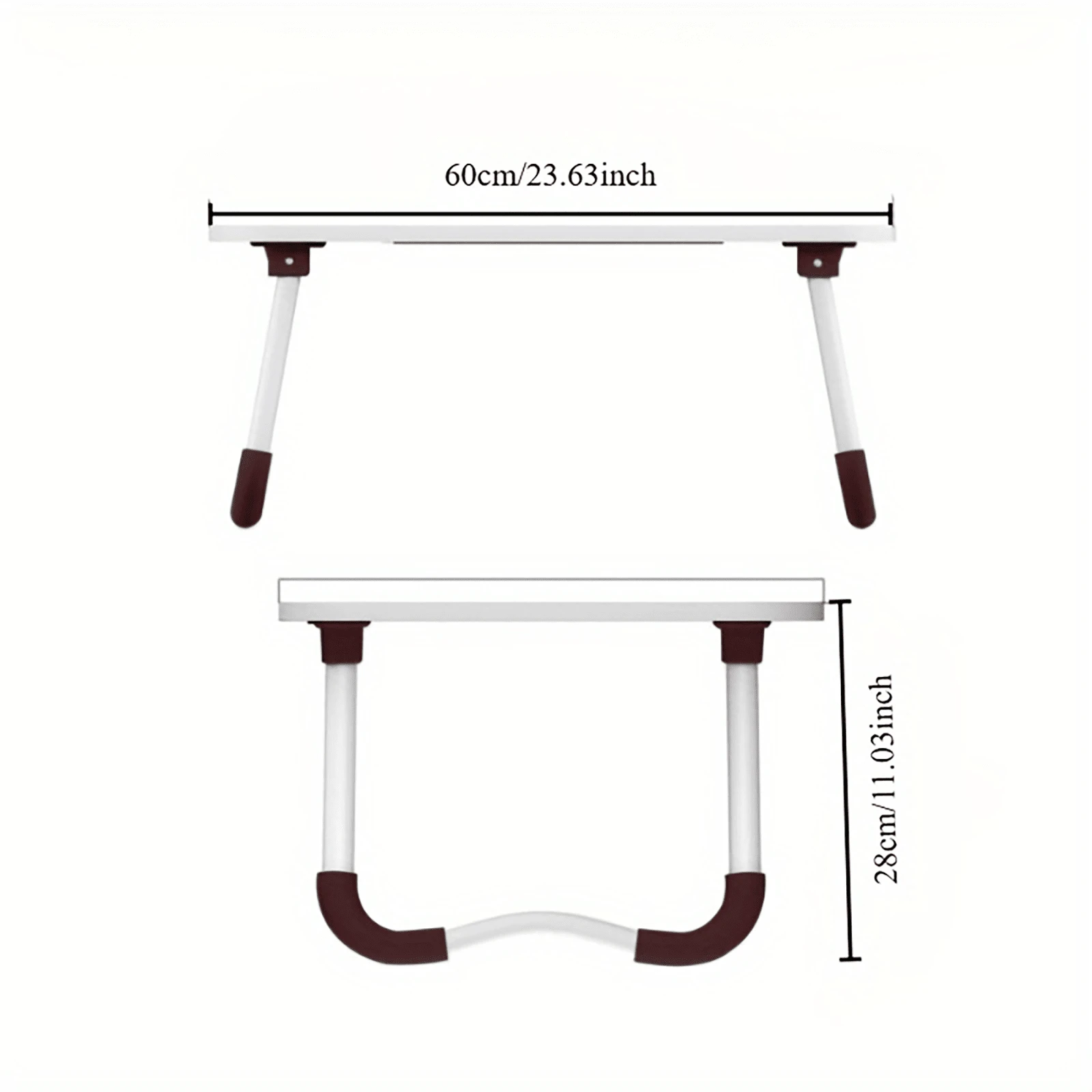 Foldable Laptop Desk, Portable Laptop Bed Tray, Laptop Stand With Cup