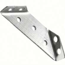 20pcs Heavy Duty Stainless Steel L-Shaped Brackets - 90° Corner Brace, For Cabinets And Furniture, Industrial Hardware With Screws Included