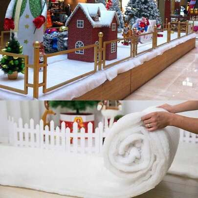 80*240CM Snow Fluffy Snow Blanket, Home Window Bar Atmosphere Decoration Blanket Decoration Tools, Simulation Snow Layout Decoration Artificial Snow Snow Fake Snow Snow Best Gifts Birthday Christmas Decorations Home Christmas Gifts Christmas Decor
