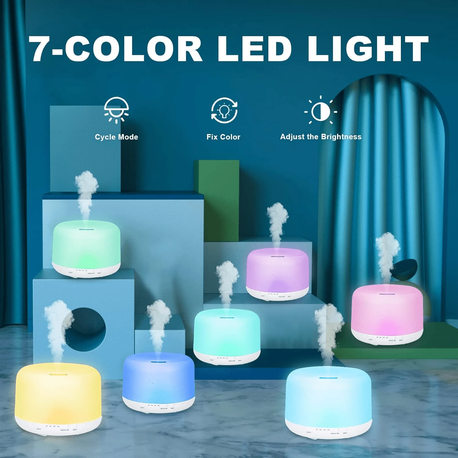 Air Humidifier 300ML Wireless Oil Diffuser App Control Mist Maker With