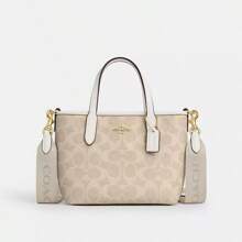 Coach City Mini Tote Bag Handbag In Signature Canvas Crossbody Bags For Women Purses And Bags Women Bag Gift With Detachable Strap,CW032