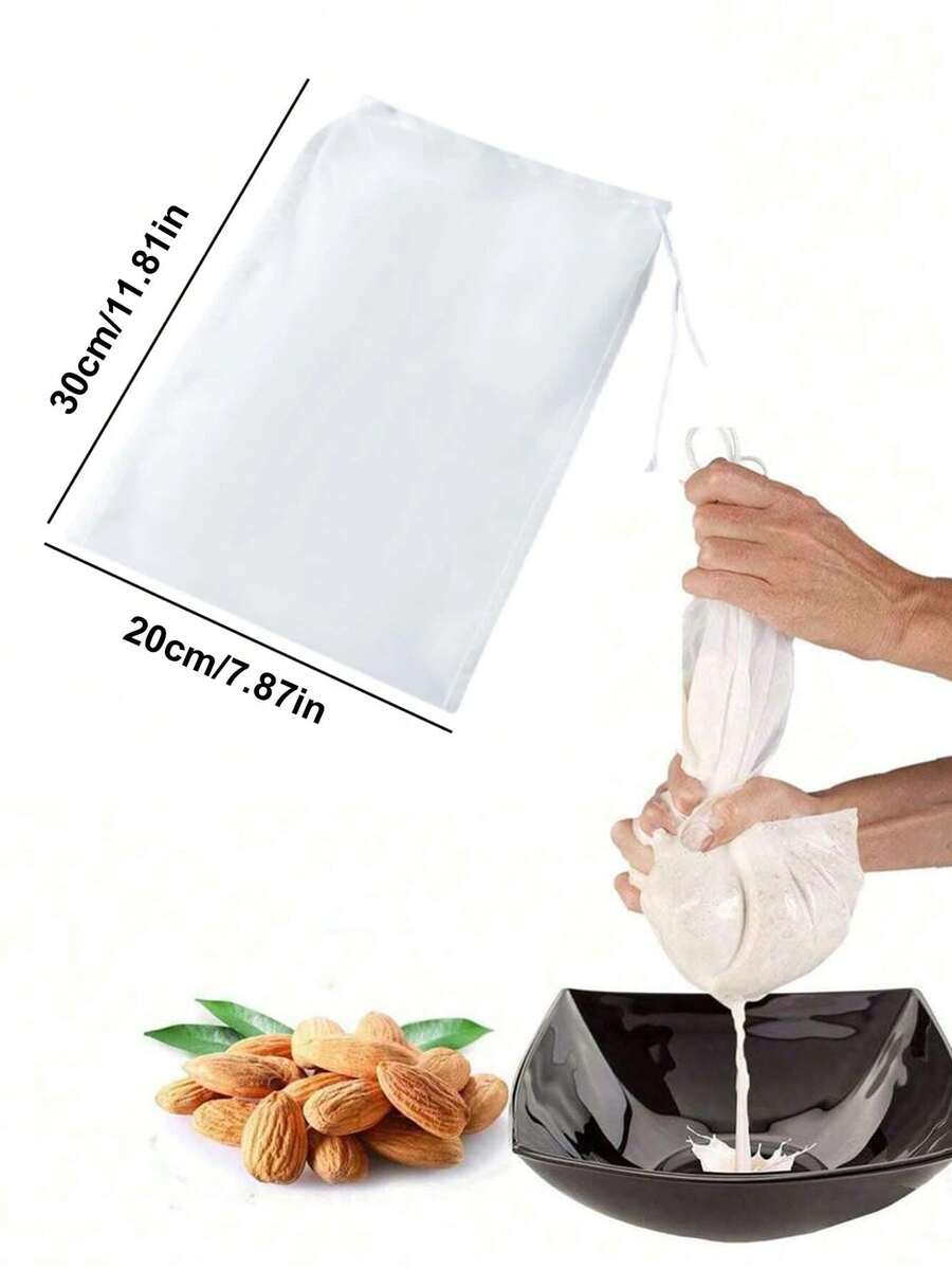 5PCS Soymilk Strainer Bag Juice Supplement Sand Filter Cloth Squeeze
