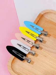 10 CÁI Kẹp Tóc Màu Kẹo Trơn Liền Mạch Có Kẹp Bên Cạnh Sáng Bóng, Phù Hợp Với Nhiều Kiểu Tóc, Tinh Tế Và Đẹp Mắt - Nhiều màu - Xem 9