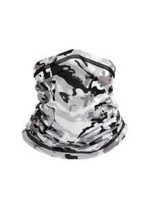 1 Packung Unisex Nackenwärmer - Sportlicher Stil, Polyester thermisch gefüttert, warm, verstellbar mit Zugband, einfarbig, gestrickt, multifunktional, geeignet für Outdoor-Aktivitäten