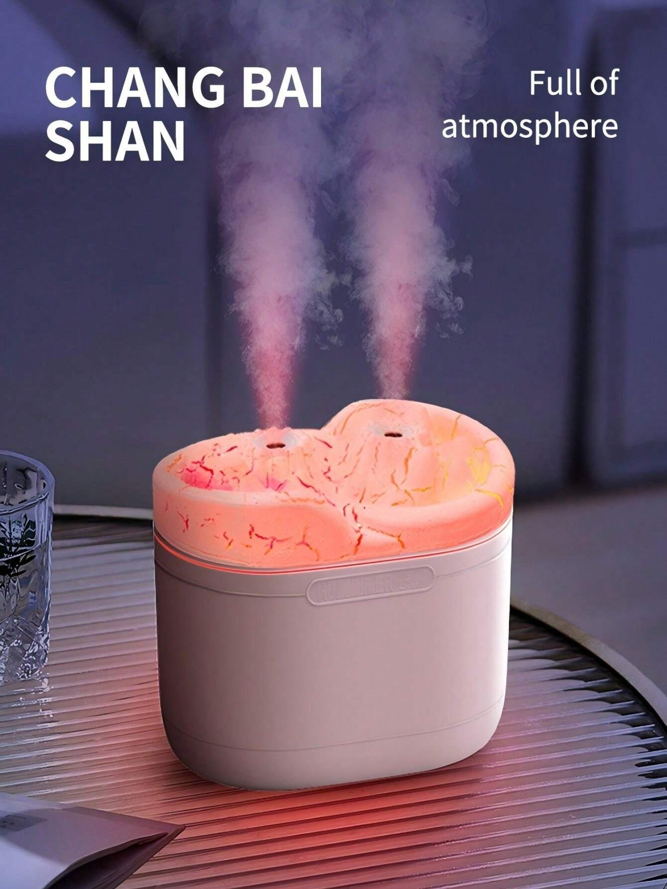 Volcano Aroma Diffuser For Home Use, Dual Mist Mini Desktop Atmosphere