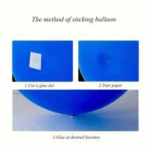 1 rolka (100 szt./rolka) dwustronna taśma klejąca, akcesoria do balonów, balony ze zdjęciami, balony na imprezę, balony urodzinowe, dekoracje urodzinowe, balony ślubne, dekoracje ślubne