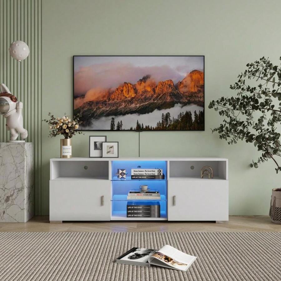TV Stand For 3260 Inch TV, Modern Television Table Center Media