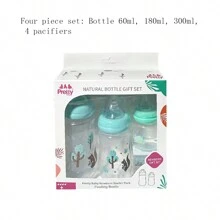 4件套 60ml/180ml/300ml 多色可选 高档礼盒 防摔防胀气 母婴用品 粉色 - 彩色 - 查看 10
