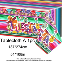 Yellow Orange Hot Pink Latex Balloons, Carnival Tablecloth, Vibrant Cactus Carnival Banner, Tableware For Birthdays, May 5th And Outdoor Celebrations