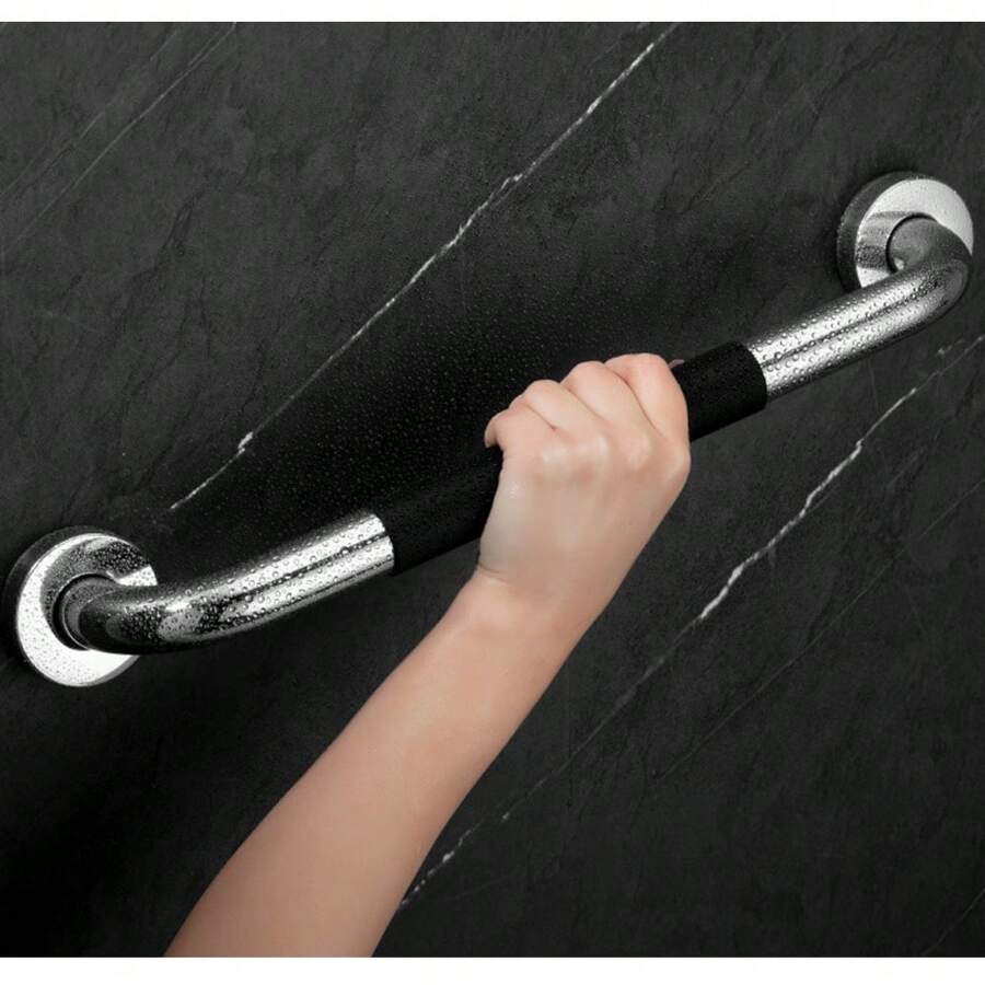 2 Pack 12 Inch Shower Grab Bars With NonSlip Rubber Handles, Bathroom
