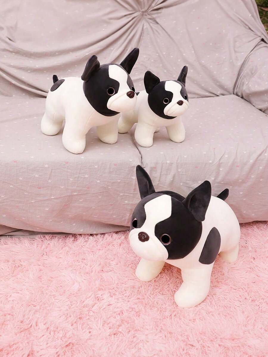 Cute Bulldog Plush Doll, Lifelike Frenchie Dog Doll, Only For Pet Use