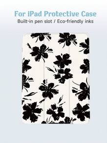 1 个花卉印花保护套，适用于 iPad 10.2 英寸、iPad Pro 11 英寸 2021/2020/10 代、iPad Mini 4/5/6、三星 Galaxy Tab A8 10.5 英寸 2022、华为 MatePad 10.4 英寸、小米平板电脑，带触控笔插槽、防震、支架、自动睡眠/唤醒 - 彩色 - 查看 6