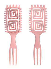 2025新款卷发造型梳,男女通用,轻松打造卷发造型,减少毛躁和断裂,干湿两用 - Candybrush - 彩色 - 查看 21