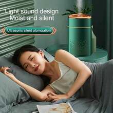 1 máy tạo độ ẩm không khí khuếch tán tinh dầu thơm có đèn LED nhiều màu Máy tạo độ ẩm gia đình khuếch tán hương thơm nguồn USB - Nhiều màu - Xem 5