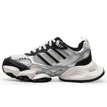 Adidas 運動鞋男女同款 復古跑鞋 透氣休閒 日常通勤厚底鞋 老爹鞋 黑白灰休閒鞋 XLG RUNNER 公路跑跑鞋 IH0429