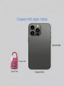 1pc Customized Metal Mini Password Padlock, Luggage Case, Gym Locker, Door/Window Password Lock