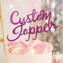 Personalized Cake Topper, Custom Anniversary Cake Topper Content, Wedding Topper, Birthday Party Cake Topper, Gift For Her, Graduate Party Gift, Pet Cake Topper