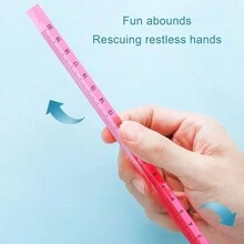 Acrylic Square Rod Ruler. Square Ruler. Organic Glass Paperweight Ruler. Three-Dimensional Triangular Prism Ruler. Triangular Ruler. - Ruler - View 6