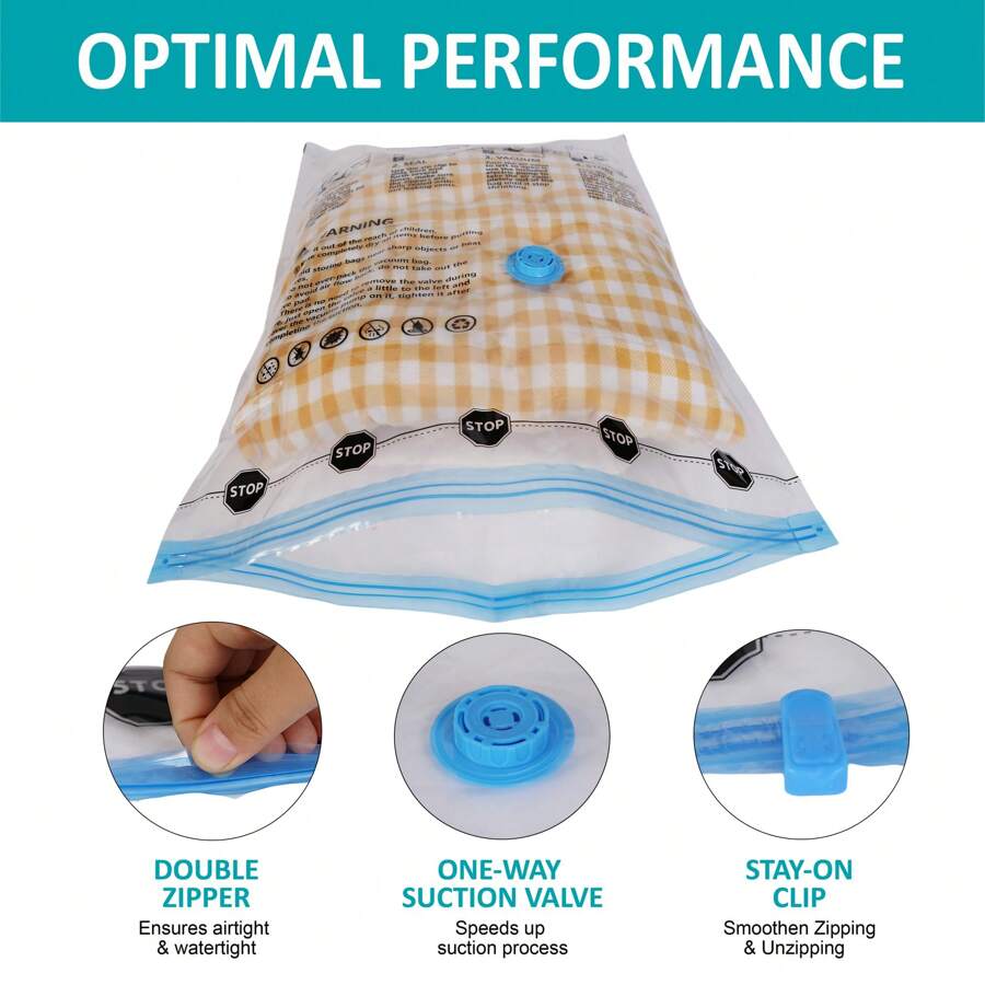 Upgraded 2 In 1 Air Valve Vacuum Storage Bags, Beding Organizer Space