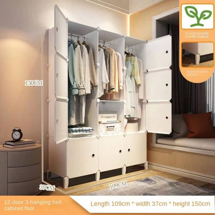 Home Bedroom Furniture Simple Wardrobe Clothes Dressers Cube