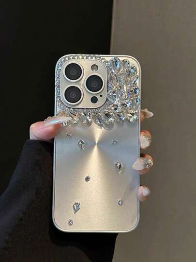 时尚新款高端CD极光图案水钻手工镶嵌水钻PC全覆盖防摔手机壳保护套17系列