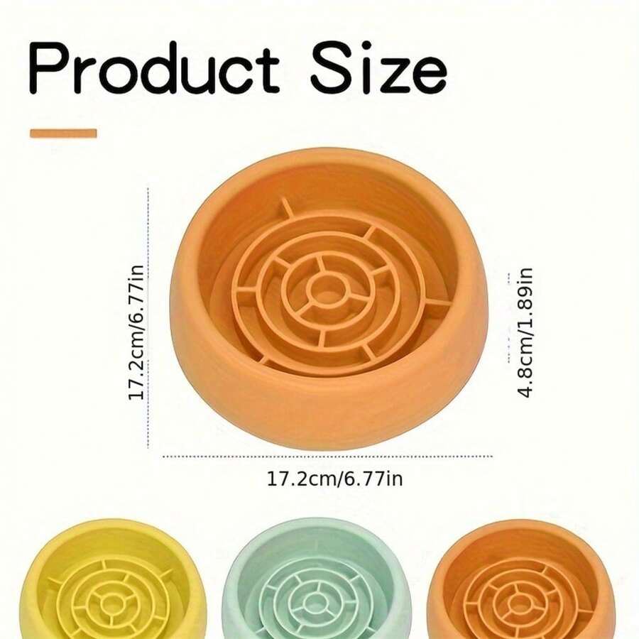 Food Grade Silicone Pet Bowl Cat/Dog Maze Slow Feeder Bowl, Pets Food
