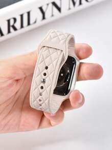 Neues Silikon Uhrenarmband, kompatibel mit 44mm, 40mm, 45mm, 49mm, 41mm, 38mm, 42mm, 46mm Uhren, geeignet für Ultra2, Ultra Serie, SE2, SE 7, 6, 5, 4, 3, 8, 9, 10, 11, Starlight Farbe - Sternenlichtfarbe - Übersicht 2