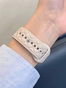 Neues Silikon Uhrenarmband, kompatibel mit 44mm, 40mm, 45mm, 49mm, 41mm, 38mm, 42mm, 46mm Uhren, geeignet für Ultra2, Ultra Serie, SE2, SE 7, 6, 5, 4, 3, 8, 9, 10, 11, Starlight Farbe - Sternenlichtfarbe - Übersicht 3