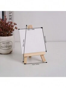 1 件桌面迷你画架带油画框油画板三角画架手机支架，学生绘画用品 - 彩色 - 查看 16