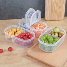 1pc Storage Box, Large Capacity Refrigerator Fresh-Keeping Vegetable And Fruit Storage Box