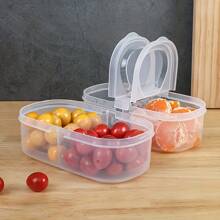 1pc Storage Box, Large Capacity Refrigerator Fresh-Keeping Vegetable And Fruit Storage Box