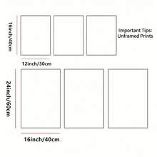 3 幅自然风景日落墙壁艺术海报印刷品图片日出湖泊天际线帆布画适用于现代客厅装饰无框架 - 彩色 - 查看 7