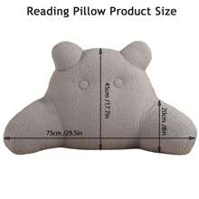Large Soft Reading Pillow Back Rest Lumbar Support Arm Seat Cushion Lounger Bed Reading Backrest Pillow Support Cushion Lumbar Back Rest Chair Mat With Support Arm Seat Cushion Lounger Pads