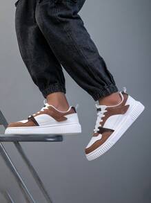 2025 New Men's Sports Shoes, Men's Fashionable And Handsome Casual Shoes, Lace Up Men's Shoes, Skateboarding Shoes, Men's Sneakers, Personalized Street Men's Shoes