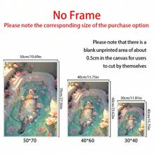 一套 1 件，浴室里的可爱猫咪，猫咪壁画，猫咪海报，小猫印花，时尚猫咪艺术，多巴胺浴室壁画，壁画，帆布海报，帆布墙面装饰 - 彩色 - 查看 2