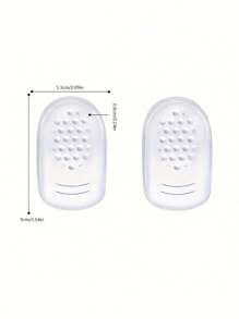 2pcs Heel Cushion Pads, PU Silicone Heel Cup Protector, Anti-Heel Pain, Shock Absorber Insoles For Athletic Shoes