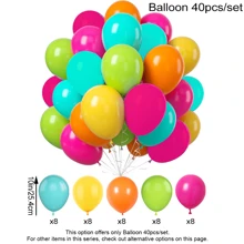 Yellow Orange Hot Pink Latex Balloons, Carnival Tablecloth, Vibrant Cactus Carnival Banner, Tableware For Birthdays, May 5th And Outdoor Celebrations