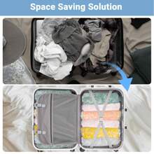 Bolsas de almacenamiento de viaje, bolsas al vacío para organizador de viaje que ahorran espacio, bolsas de compresión para maletas, accesorios de viaje que no requieren vacío, bolsas de almacenamiento de viaje para ropa interior, ropa, organizador de dormitorio, organizador, organizador, almacenamiento del hogar, camiseta blanca para mujer, pantalones negros para mujer, ropa de invierno para señoras, vestido, ropa de invierno para señoras, vestidos elegantes de mujer, camisa blanca para señoras, manga larga, mono blanco para mujer, vestidos de primavera para mujer, atuendos de primavera para mujer, primavera, ropa de primavera, minimalista, blusas de verano