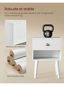 VASAGLE Nightstands - trắng - Xem 4