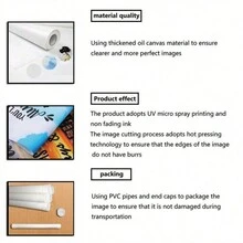 1 bức tranh vải canvas ông già Noel và ông già Noel đi bộ trên tuyết cổ điển trang trí Giáng sinh, thích hợp cho tường nhà, kỷ niệm, trở lại trường, tốt nghiệp, không có khung - Nhiều màu - Xem 7