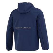 Under Armour Jacket Men's Outdoor Fitness Running Top Training Suit Plus Velvet Sports Jacket - Blue - View 2