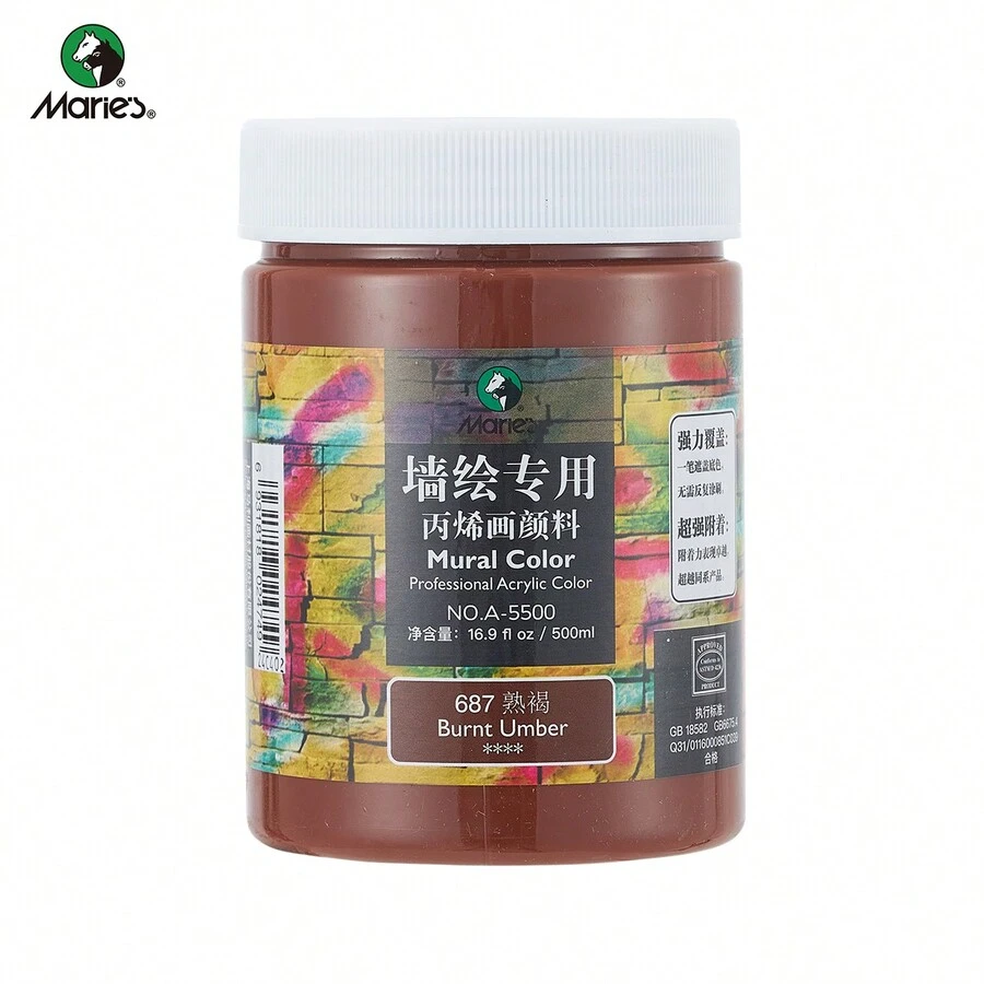 ( 500 Ml,16.9 Fl Oz )Acrylic Paints Are WaterBased, Have A Creamy
