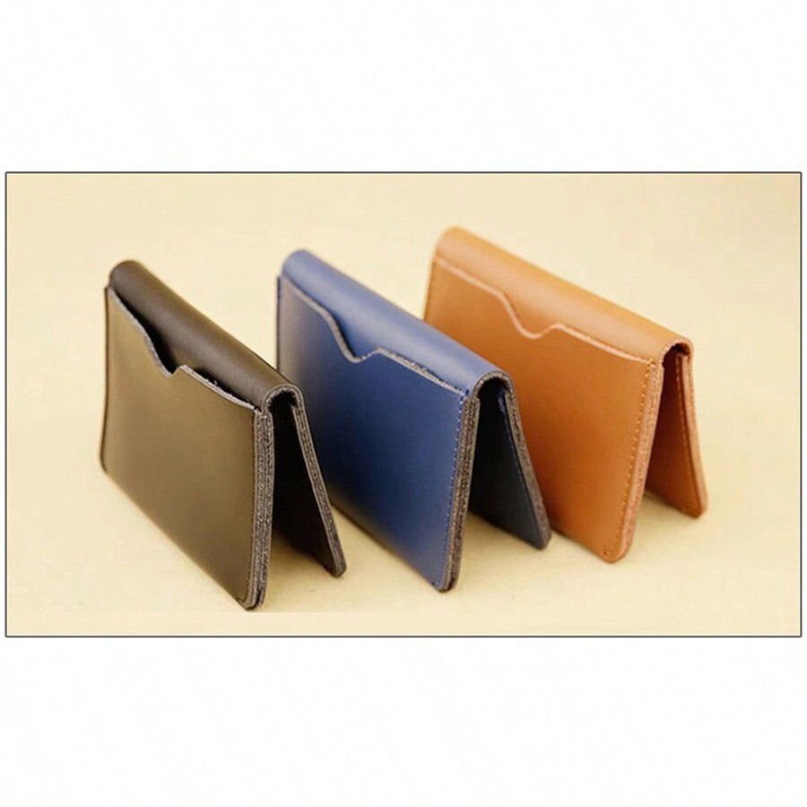 DIY Leather Craft Pattern Template, Laser Cut Brown Cowhide Cards