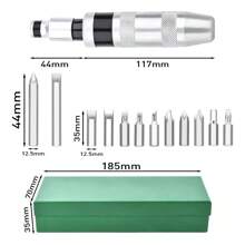 MEFENY Juego De Destornilladores De Impacto 13 Piezas Multiusos - Verde - Ver 2