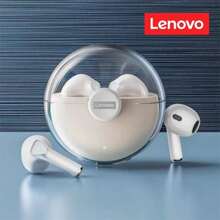 Lenovo LP80 TWS Bluetooth Wireless Earphones Sport Waterproof Headsets Low-Latency Gaming Music Touch Control Earbuds Chinese Packaging - White - View 2