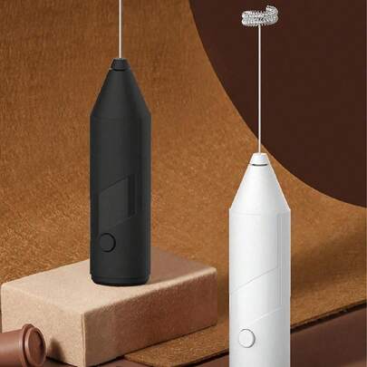 Electric Milk Frother, Handheld Milk Foamer, Mini Milk Frother, Coffee Stirrer, Stainless Steel Drink Mixer, Suitable For Coffee, Latte, Cappuccino, Matcha, Hot Chocolate, Portable Milk Frother, Cordless Electric Milk Frother Mini Coffee Maker