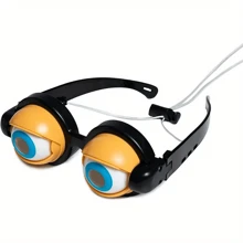 Crazy Eye Glasses Novelty Toy For Adult Party Supplies, Funny Gag Gift For Christmas Birthday, Plastic Eyeglasses Surprise Toy For Easter