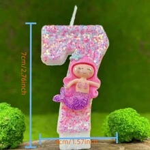 Đồ trang trí thủ công cho tiệc sinh nhật Nàng tiên cá màu hồng không chỉ là nến, chúng còn là cảm xúc. Mỗi con số tượng trưng cho năm bạn đã trải qua, tiếng cười, nước mắt, thử thách và thành tựu, được thắp sáng nhẹ nhàng tại thời điểm này.,Trang trí phòng,Quà tặng - Nhiều màu - Xem 11